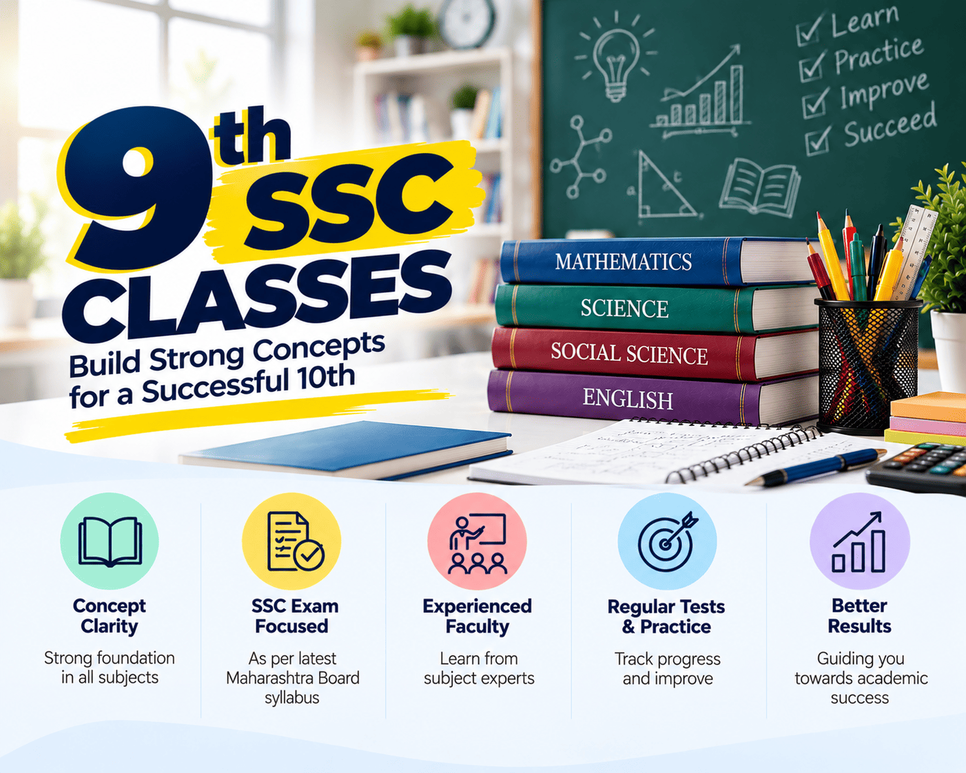 9th SSC Coaching Classes at Gangapur Road and Old Gangapur Naka